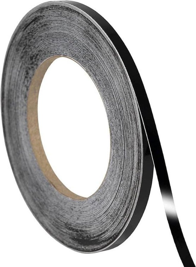 Luxoper 50M Black Tile Gap Tape Waterproof Self-Adhesive Sealing Strip for Floor Wall Cabinet Kitchen Bathroom Bedroom Decorative Border Line Tape for Tile Seam and Home Décor (0.5cm Wide, Black) - Image 1